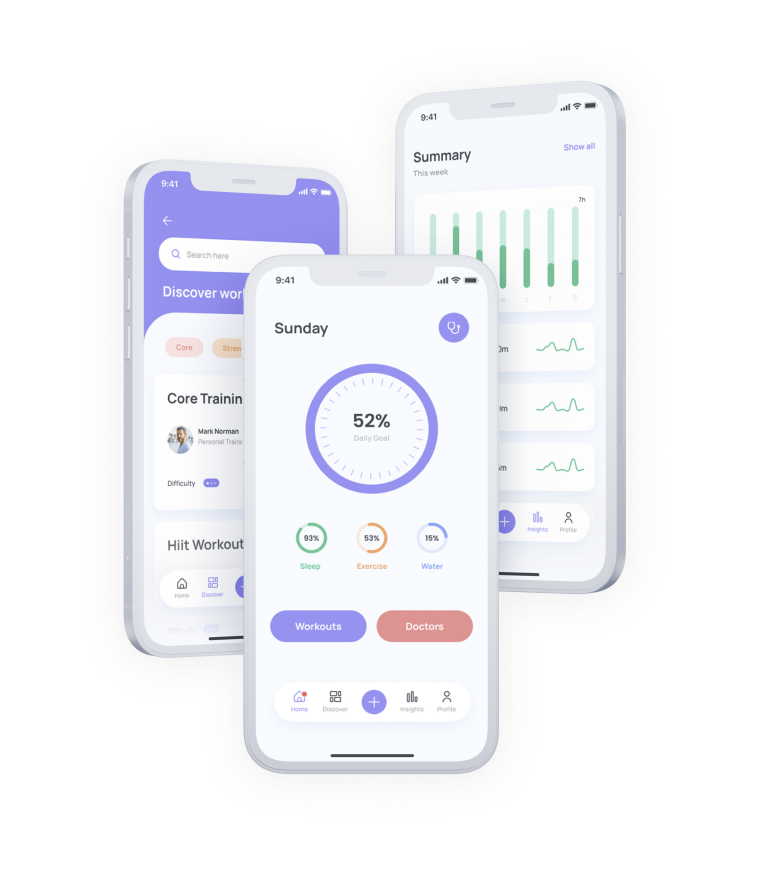 health ui kit Highlights