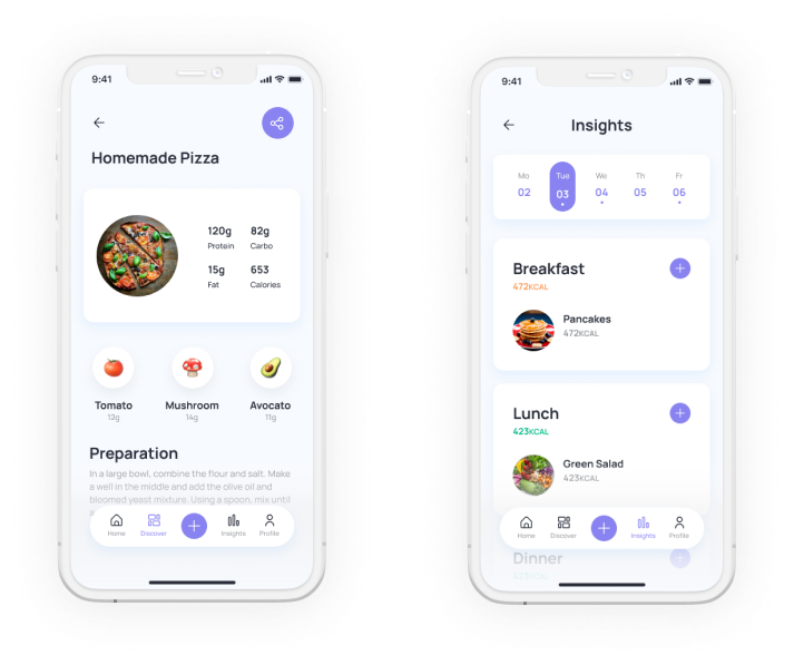 nutrition app template